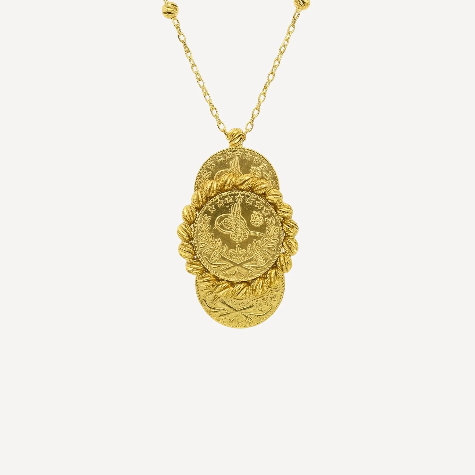 Halskette 1026 3er Dorika 22 Karat