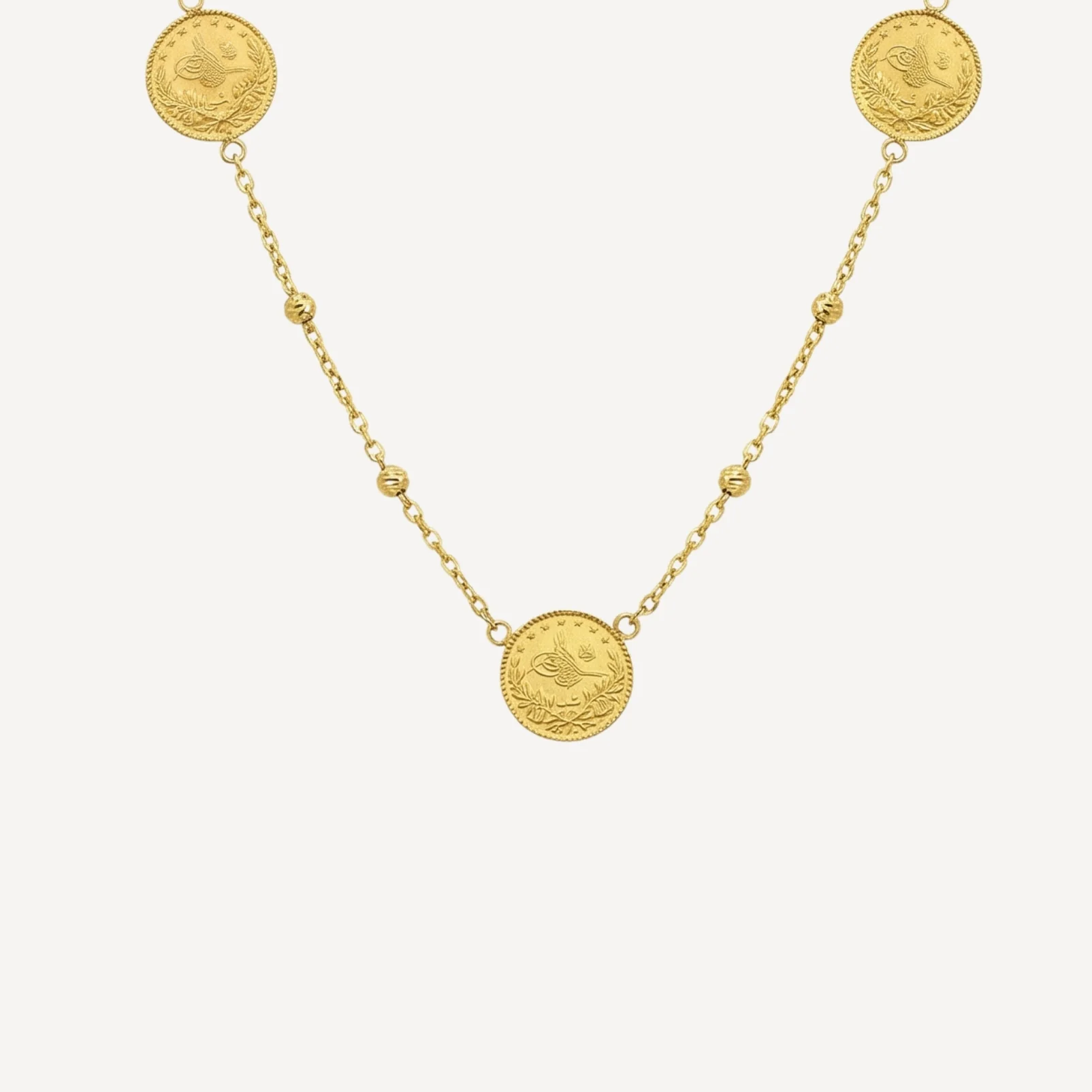 Halskette 1031 5er Mini Resat Dorika 22 Karat