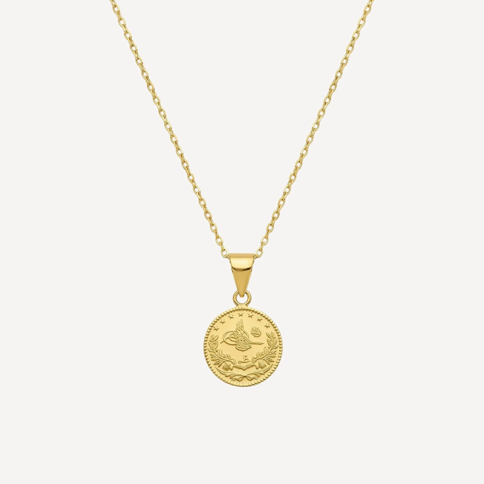 Halskette 1033 Mini Resat klein mit Anker Kette 22 Karat - Image 2