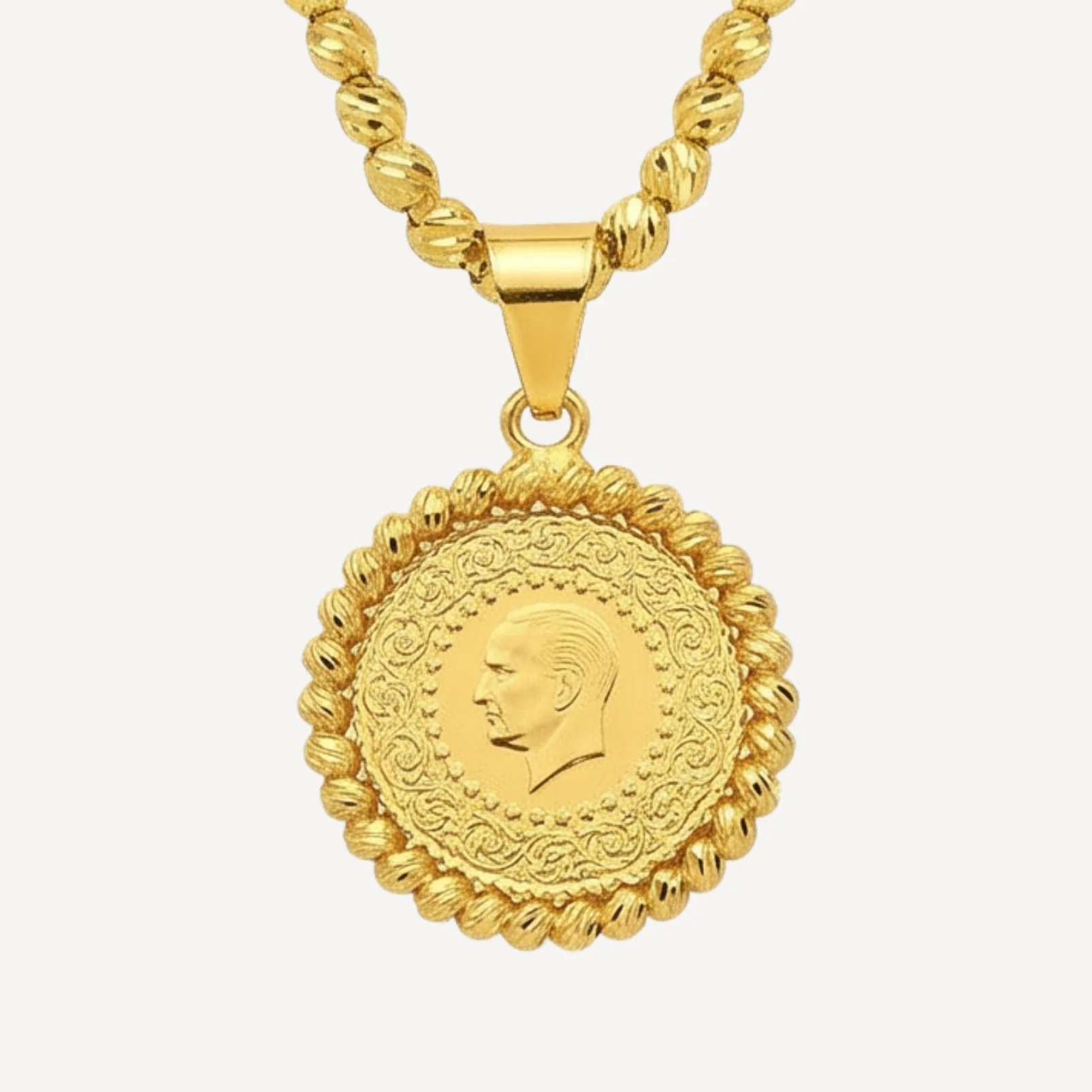 Halskette 3004 Çeyrek Dorika 22 Karat