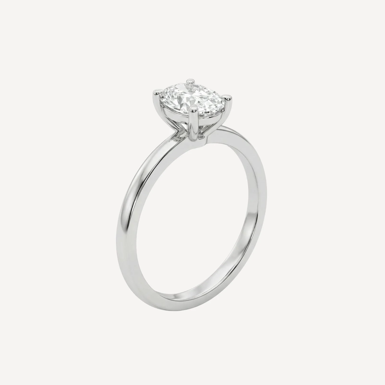 Lab Grown Diamantring 0.76 ct. Oval LGD001 - Image 2